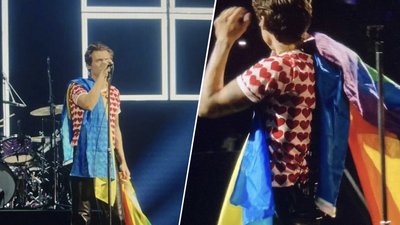 Гаррі Стайлс та Yungblud підтримали Україну на концертах у Нью-Йорку та Відні