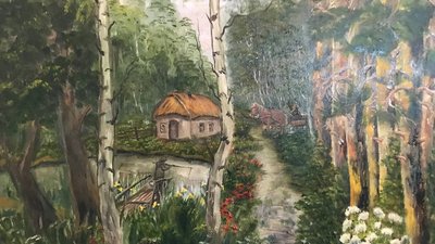 картини, художниця, мистецтво, хвороба, малювання