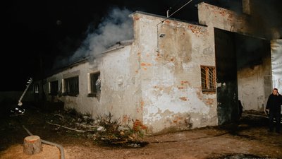 На Тернопільщині горів деревообробний цех