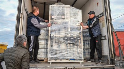 Житомир відправив Миколаєву установку для очистки води та запас питної води Житомир відправив Миколаєву установку для очистки води та запас питної води