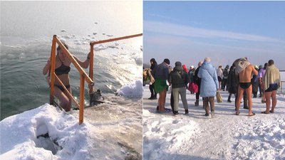 Попри локдаун, понад 2 тисячі маріупольців пірнали у крижану воду