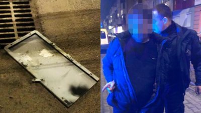 Лучанин болгаркою зрізав дорожній знак, під яким його оштрафували