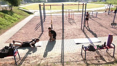 Львівський акробат проводить тренування для охочих Львівський акробат проводить тренування для охочих