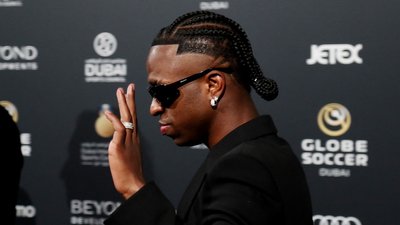Вінісіус Жуніор, найкращий футболіст 2024 року за версією Globe Soccer Awards.