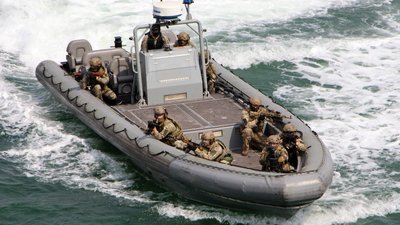 В Одеській гавані тренувались флотські спецпризначенці В Одеській гавані тренувались флотські спецпризначенці