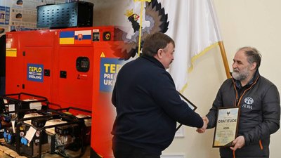 26 генераторів різної потужності зі Словаччини передали Чернігову