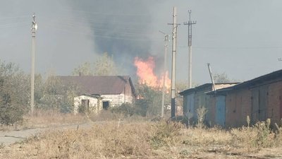 пожежа, пожежа івашки, обстріл, обстріл івашки, обстріл з танку, харківщина