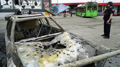 Внаслідок обстрілу РФ Харкова 21 липня поранення дістав водій тролейбуса — Терехов Внаслідок обстрілу РФ Харкова 21 липня поранення дістав водій тролейбуса — Терехов
