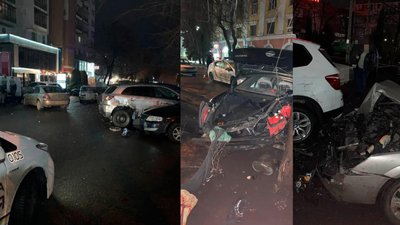 У Черкасах водій напідпитку в'їхав у п'ять автівок. Копи склали три адмінпротоколи