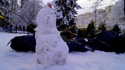 Дніпро після нічного снігопаду. Фоторепортаж Дніпро після нічного снігопаду. Фоторепортаж