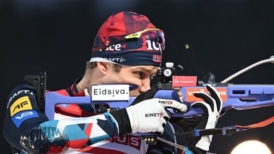 Біатлоніст збірної Норвегії Ветле Крістіансена на чемпіонаті світу-2024.