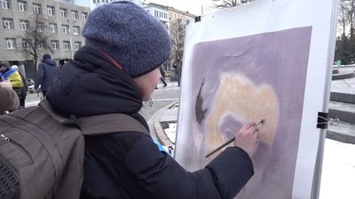 Біля пам'ятника Тарасу Шевченку у Харкові декламували вірші