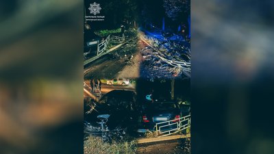Колаж, на якому наслідки ДТП у Чернігові на проспекті Миру 29 червня 2026 року