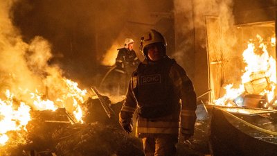 Унаслідок російської атаки сталася пожежа на території одного із ринків