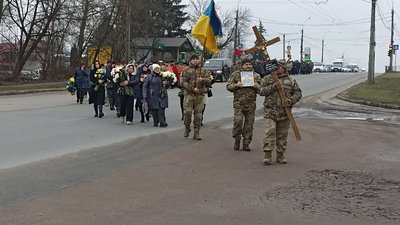 Похоронна процесія у Тернополі Похоронна процесія у Тернополі