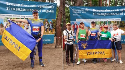Ужгородка стала першою учасницею від Закарпаття на Кубку України зі скандинавської ходьби