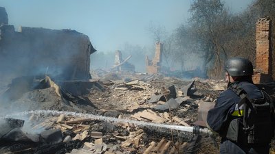 Пожежа у Зноб-Новгородській громаді через атаку РФ, 29 серпня, 2025 рік