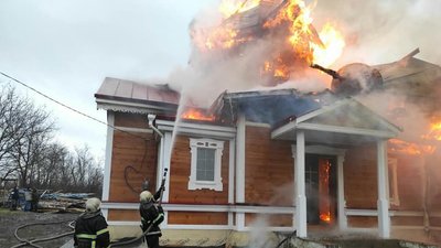 У селі на Кіровоградщині горіла дерев'яна церква, якій 164 роки У селі на Кіровоградщині горіла дерев'яна церква, якій 164 роки