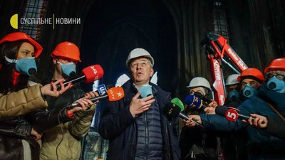 Протиаварійні роботи на костелі Святого Миколая завершаться в січні. Як він виглядає зараз Протиаварійні роботи на костелі Святого Миколая завершаться в січні. Як він виглядає зараз