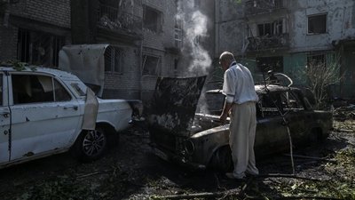 Наслідки обстрілу Запоріжжя