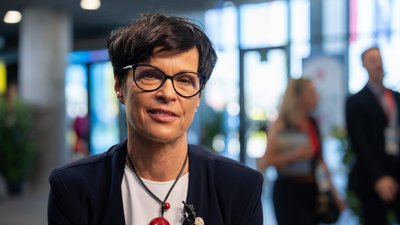 Марта Кос у Гданську під час конференції URC