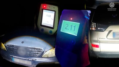 П'яні водії на Чернігівщині: патрульні відсторонили від керування двох нетверезих водіїв