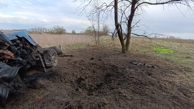 У Броварському районі трактор підірвався на протитанковій міні