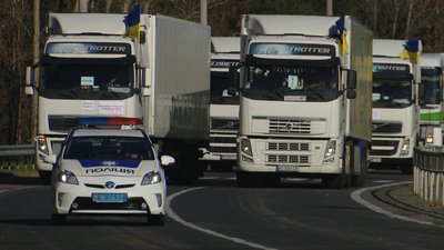 Страйк перевізників на Волині: колона зі ста фур дісталася до "Ягодина"