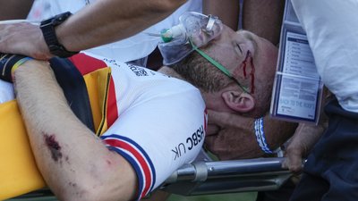 Олімпійський призер з BMX Деклан Брукс зазнав серйозного падіння в перший день чемпіонату Європи-2022: фото