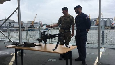 Пожежа на кораблі та спецоперація ВМС. У порту Одеси тривають навчання "Сі Бриз 2021" Пожежа на кораблі та спецоперація ВМС. У порту Одеси тривають навчання "Сі Бриз 2021"