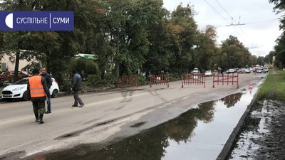 Ремонт тепломереж на Привокзальній в Сумах: як організували об'їзд Ремонт тепломереж на Привокзальній в Сумах: як організували об'їзд