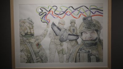 Картина із виставки "Позивний: Художник"