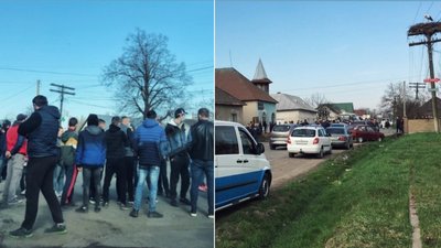 На Закарпатті у селі Білки перекривали дорогу: люди вимагають ремонту
