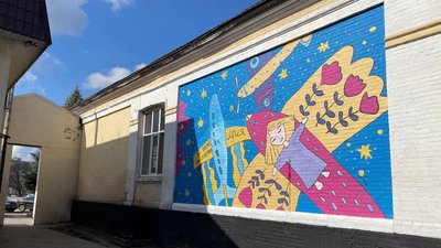 Автор охтирських муралів Ігор Шевченко розповів про їх створення Автор охтирських муралів Ігор Шевченко розповів про їх створення
