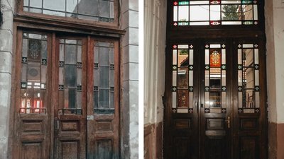 У Львові відреставрували історичні двері в будинку на вулиці Глібова У Львові відреставрували історичні двері в будинку на вулиці Глібова