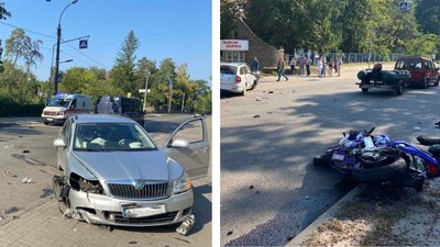 Біля лікарні у Черкасах збили мотоцикліста. Він помер від отриманих травм