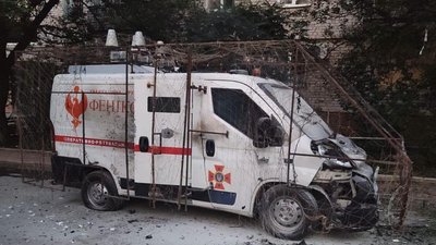 Російські окупанти атакували FPV-дронами рятувальників у Краматорську