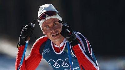 Норвезький лижник Гаральд Амундсен на Олімпіаді-2026