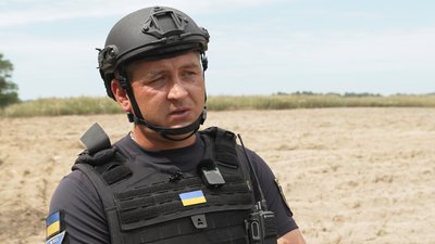 Начальник відділення механізованого розмінування Олександр Харченко Начальник відділення механізованого розмінування Олександр Харченко