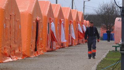 У Богородчанах продовжують згортати мобільний госпіталь У Богородчанах продовжують згортати мобільний госпіталь