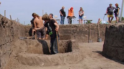 Місце розкопок в Більському городищі Місце розкопок в Більському городищі