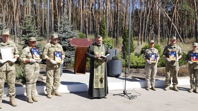 Відкриття пам'ятного знаку загиблим в Солоницівці прикордонникам