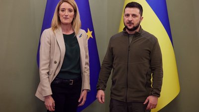 Зеленський зустрівся у Києві з очільницею Європарламенту. Про що говорили