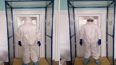 У трьох лікарнях Тернополя облаштували "рамки" для дезінфекції медиків