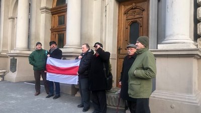 Акцію солідарності з білоруськими патріотами сьогодні провели у Львові