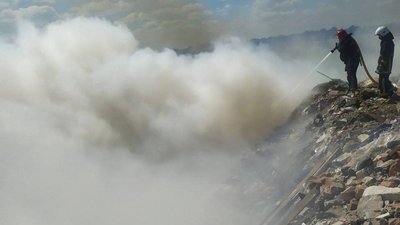 На Житомирщині загорівся сміттєвий полігон — пожежу гасили упродовж п'яти годин 