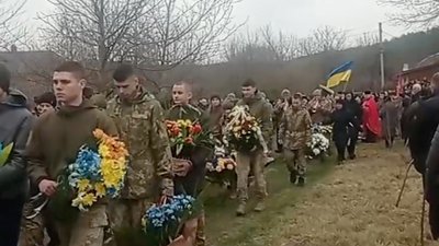 Похорон військового Володимира Кіндрата Похорон військового Володимира Кіндрата