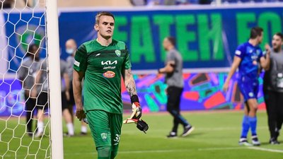 Українець Коваль в стрибку відбив пенальті у чемпіонаті Саудівської Аравії: відео