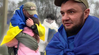 У Долинській на Кіровоградщині зустріли звільненого з полону Олега Найденка