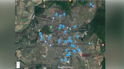 Захисні споруди Ужгорода з'явилися у застосунку Google Maps